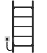 Електрична сушарка для рушників Deffi Оріон П5 300х800 ліве підключення JD03 чорний C.OR.80.30.5.E.B.L.1