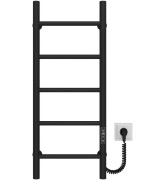 Электрический полотенцесушитель Deffi Орион П5 300х800 правое подключение JD03 черный C.OR.80.30.5.E.B.R.1