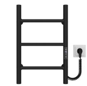 Електрична сушарка для рушників Deffi Оріон П3 300х500 праве підключення JD03 чорний C.OR.50.30.3.E.B.R.1