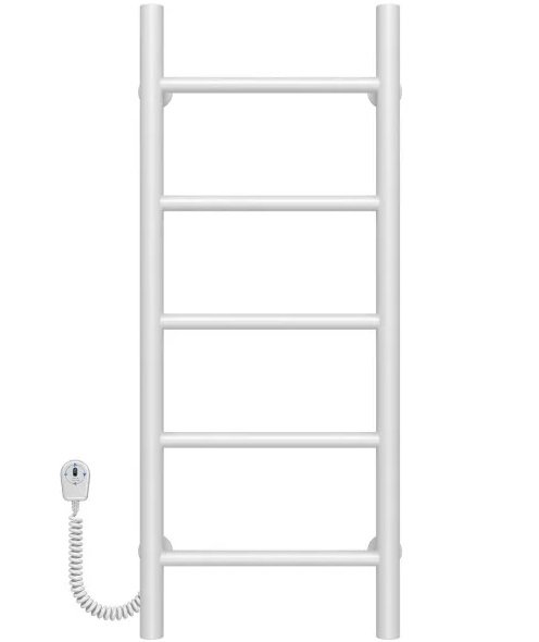 Электрический полотенцесушитель Deffi Орион П5 300х800 левое подключение белый C.OR.80.30.5.E.W.L.5