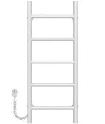 Электрический полотенцесушитель Deffi Орион П5 300х800 левое подключение белый C.OR.80.30.5.E.W.L.5