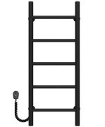 Електрична сушарка для рушників Deffi Оріон П5 300х800 ліве підключення чорний C.OR.80.30.5.E.B.L.5