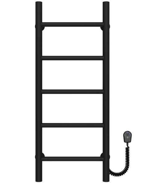 Электрический полотенцесушитель Deffi Орион П5 300х800 правое подключение черный C.OR.80.30.5.E.B.R.5