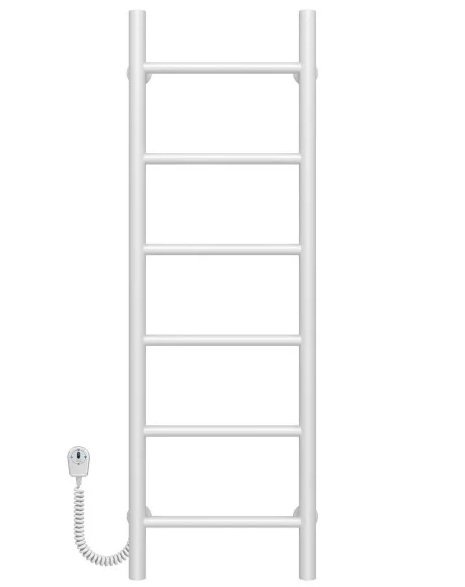 Электрический полотенцесушитель Deffi Орион П6 300х1000 левое подключение белый C.OR.100.30.6.E.W.L.5