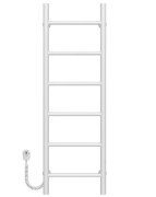 Электрический полотенцесушитель Deffi Орион П6 300х1000 левое подключение белый C.OR.100.30.6.E.W.L.5