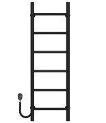 Електрична сушарка для рушників Deffi Оріон П6 300х1000 ліве підключення чорний C.OR.100.30.6.E.B.L.5