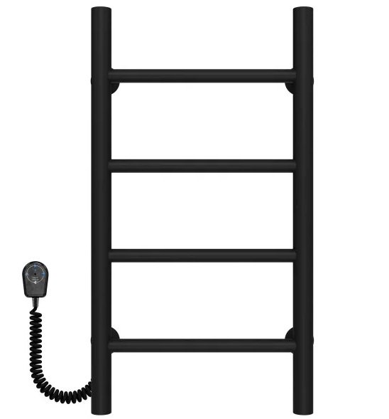 Електрична сушарка для рушників Deffi Оріон П4 300х600 ліве підключення чорний C.OR.60.30.4.E.B.L.5