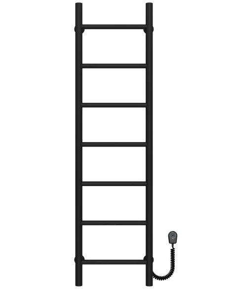 Электрический полотенцесушитель Deffi Орион П7 300х1200 правое подключение черный C.OR.120.30.7.E.B.R.5