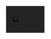 Душевой поддон Hatria Petra H3 Ardesia 100x80 см с сифоном керамика черный матовый PA1000800021T