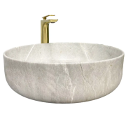 Раковина для ванної кімнати VBI BARI 45x45 см кераміка сірий камінь матовий VBI-011603