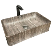 Раковина для ванной VBI ARABBA M 56x34,5 см керамика коричневый камень матовый VBI-013503