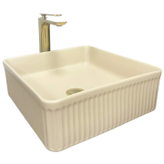 Раковина для ванної кімнати VBI BOLZANO 38,5x38,5 см кераміка бежевий матовий VBI-013802