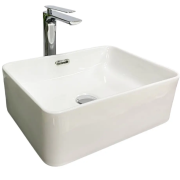 Раковина для ванної кімнати VBI ARABBA S 40x30,5 см кераміка білий VBI-013500