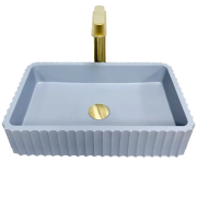 Раковина для ванной VBI FLORENTIA 49x30 см конгломерат синий матовый VBI-015003