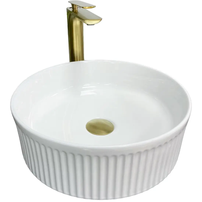 Раковина для ванної кімнати VBI BRINDISI 37,5x37,5 см кераміка білий VBI-014100