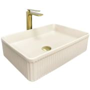 Раковина для ванної кімнати VBI BRESCIA 51x34,5см кераміка бежевий матовий VBI-013902