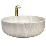 Раковина для ванной VBI BARI 45x45 см керамика серый камень матовый VBI-011603