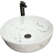 Раковина для ванної кімнати VBI BARI S MARMO GLOSSY 41x41 см кераміка мармур VBI-011604