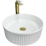 Раковина для ванної кімнати VBI BRINDISI 37,5x37,5 см кераміка білий VBI-014100