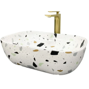 Раковина для ванной VBI RAVENNA 46x32,5 см керамика терраццо глянцевый VBI-011219