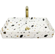 Раковина для ванної кімнати VBI TRIEST 61,5x35 см кераміка терраццо глянсовий VBI-012706