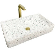 Раковина для ванной VBI TRIEST 61,5x35 см керамика мозаика глянцевая VBI-012709