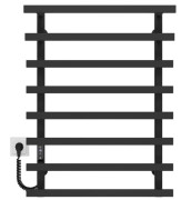 Электрический полотенцесушитель Deffi Breeze П8 500x800 левое подключение JD04 черный A.BZ.80.50.8.E.B.L.2
