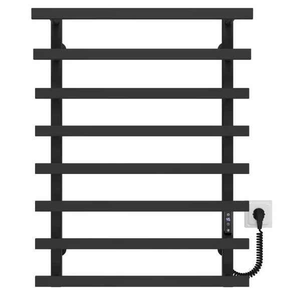 Электрический полотенцесушитель Deffi Breeze П8 500x800 правое подключение JD04 черный A.BZ.80.50.8.E.B.R.2