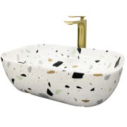 Раковина для ванной VBI RAVENNA 46x32,5 см керамика терраццо глянцевый VBI-011219