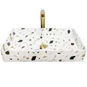 Раковина для ванной VBI TRIEST 61,5x35 см керамика терраццо глянцевый VBI-012706