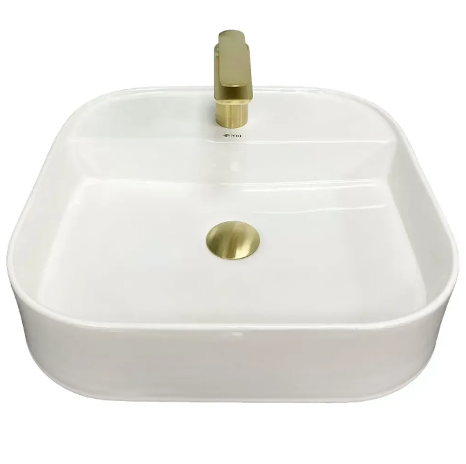 Раковина для ванної кімнати VBI LESINA 2 45x45 см кераміка білий VBI-015301