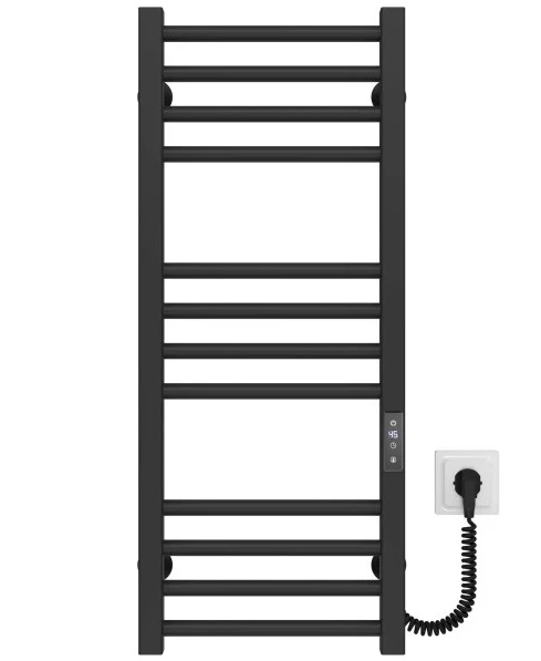 Електрична сушарка для рушників Deffi Lima П12 300х800 праве підключення JD04 чорний A.LI.80.30.12.E.B.R.2