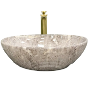 Раковина для ванной VBI PARMA 41,5x33,5 см керамика серый камень глянцевый VBI-011018