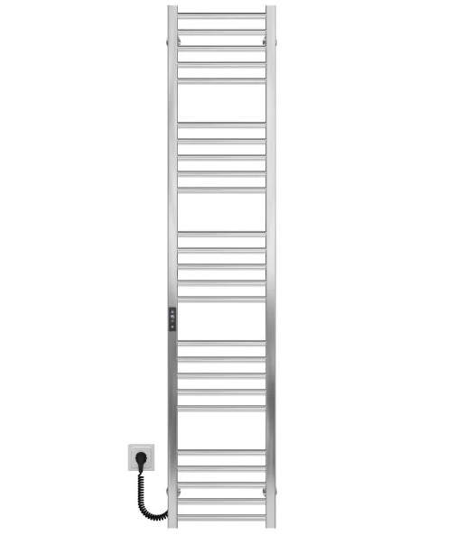 Электрический полотенцесушитель Deffi Lima П25 300х1600 левое подключение JD04 хром A.LI.160.30.25.E.C.L.2