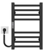 Електрична сушарка для рушників Deffi Lima П8 300х500 ліве підключення JD04 чорний A.LI.50.30.8.E.B.L.2