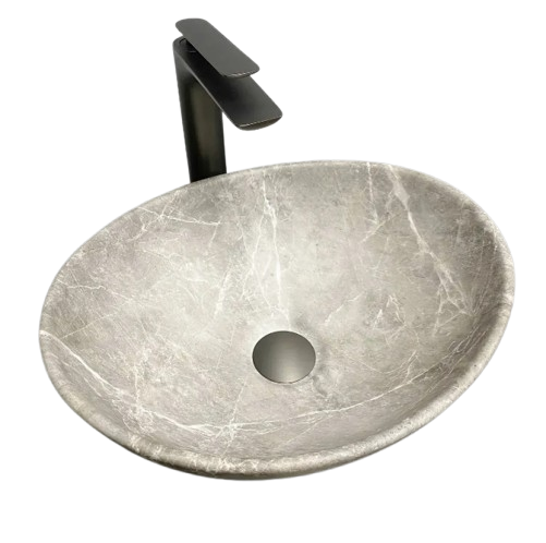 Раковина для ванної кімнати VBI PARMA 42x34 см кераміка бежевий камінь матовий VBI-011020