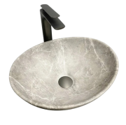 Раковина для ванної кімнати VBI PARMA 42x34 см кераміка бежевий камінь матовий VBI-011020