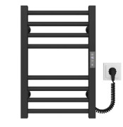 Электрический полотенцесушитель Deffi Lima П8 300х500 правое подключение JD04 черный A.LI.50.30.8.E.B.R.2