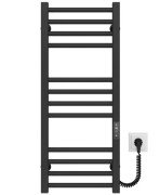 Электрический полотенцесушитель Deffi Lima П12 300х800 правое подключение JD04 черный A.LI.80.30.12.E.B.R.2
