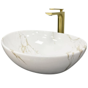 Раковина для ванной VBI PARMA 41,5x33,5 см керамика пятнистый глянцевый VBI-011015