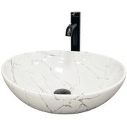 Раковина для ванної кімнати VBI PARMA 41,5x33,5 см кераміка білий камінь глянсовий VBI-011017