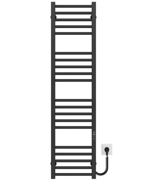 Электрический полотенцесушитель Deffi Lima П20 300х1300 правое подключение JD04 черный A.LI.130.30.20.E.B.R.2