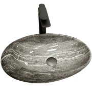 Раковина для ванной VBI VICENZA 49x31 см керамика темный камень матовый VBI-014804