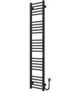 Електрична сушарка для рушників Deffi Lima П25 300х1600 правильне підключення JD04 чорний A.LI.160.30.25.E.B.R.2