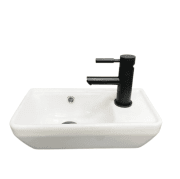 Раковина для ванної кімнати VBI JESI L 40,5x22 см кераміка білий VBI-015614