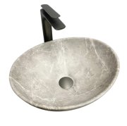 Раковина для ванной VBI PARMA 42x34 см керамика бежевый камень матовый VBI-011020