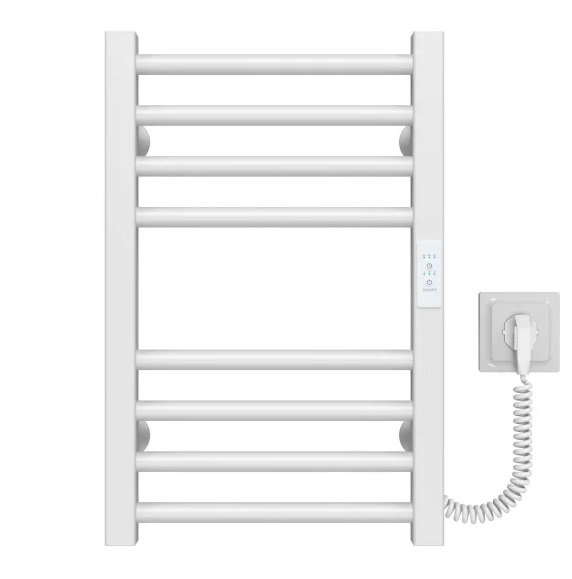 Электрический полотенцесушитель Deffi Lima П8 300х500 правое подключение WD04 белый A.LI.50.30.8.E.W.R.4