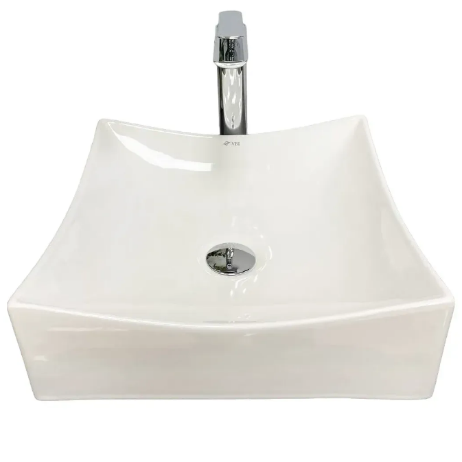 Раковина для ванної кімнати VBI VIAREGGIO 40x40 см кераміка білий VBI-016200