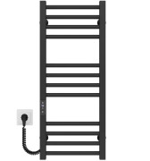 Электрический полотенцесушитель Deffi Lima П12 400х800 левое подключение JD04 черный A.LI.80.40.12.E.B.L.2