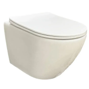 Унитаз подвесной VBI VULCANO 49х36,5 см безободковый с крышкой soft-close керамика белый VBI-020100